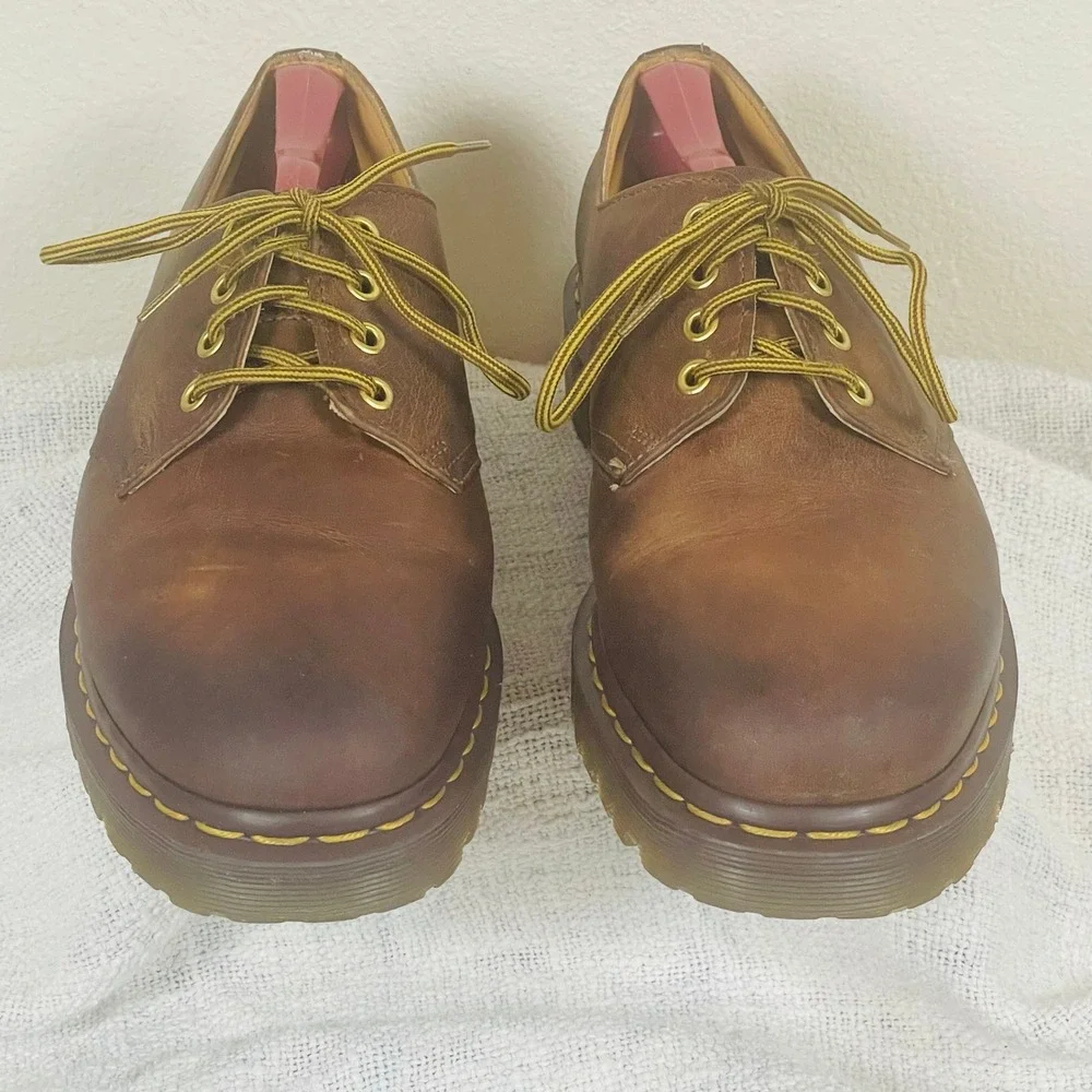 Dr Martens 1561 Mens US 10 UK 9 Brown Crazy Horse Leather Oxford England VTG Y2K